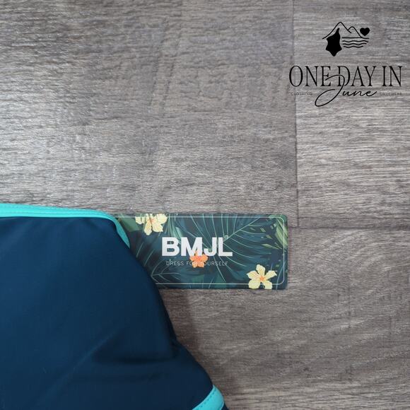 Blooming Jelly High Waist Crop Bikini Swimsuit Size M - Picture 3 of 6